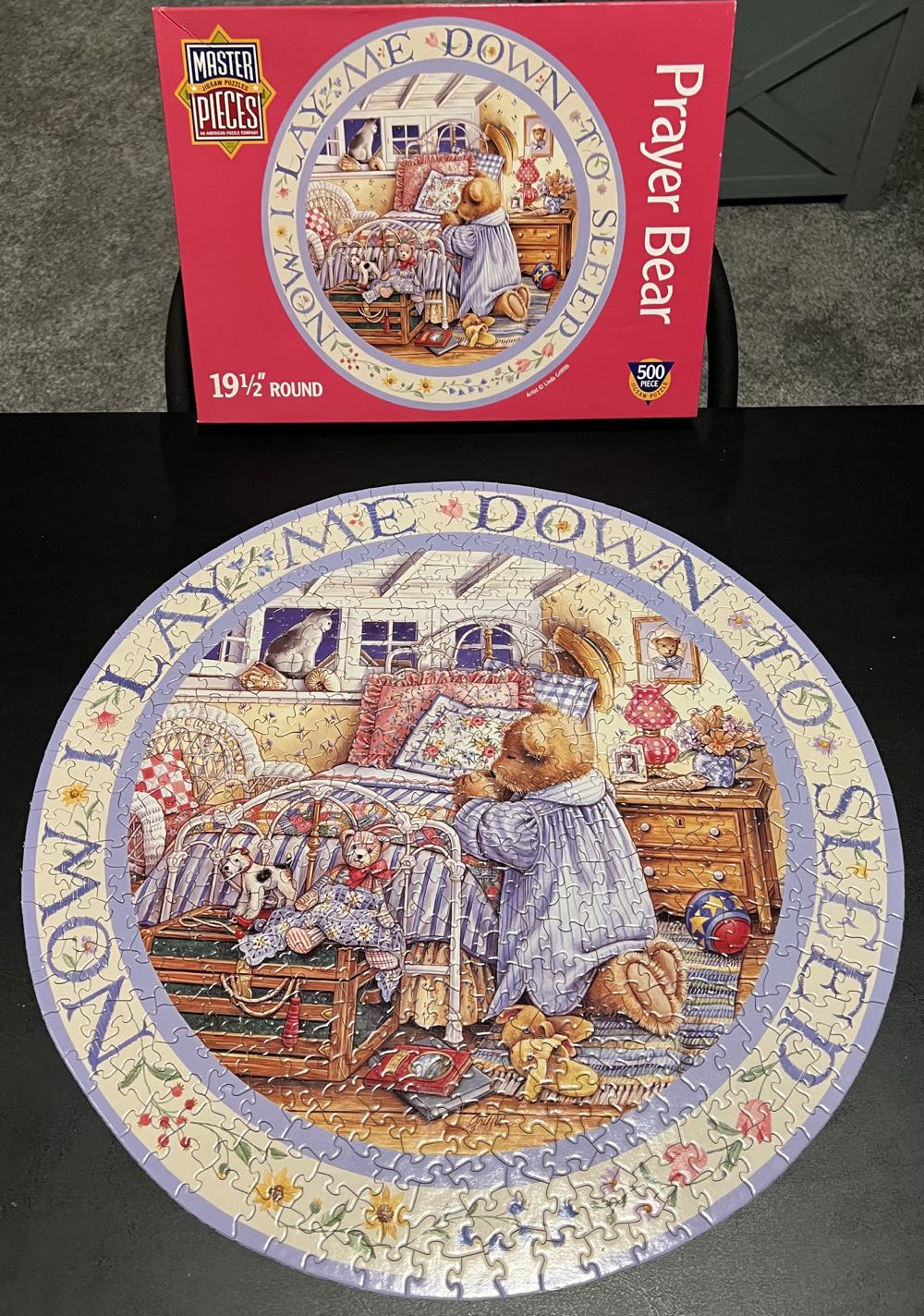 Prayer Bear - 461, 8/27/23-SOLD - Master Pieces puzzle collectible [Barcode 705988301018] - Main Image 3