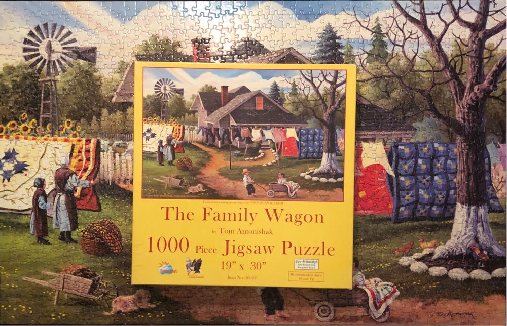 The Family Wagon 🟦 - SunsOut puzzle collectible [Barcode 796780560420] - Main Image 4