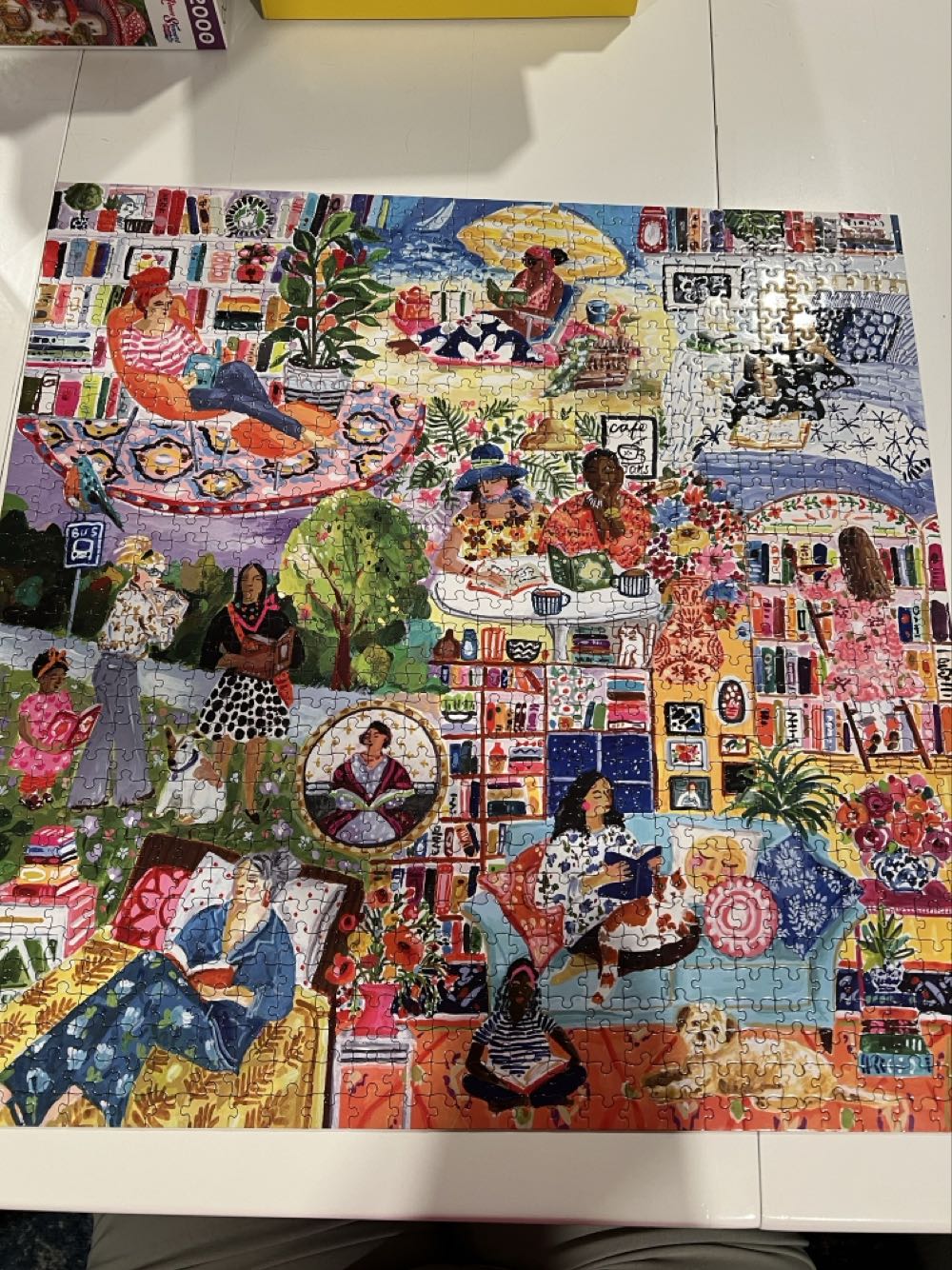 Women Reading - eeBoo Puzzles puzzle collectible [Barcode 689196514463] - Main Image 2