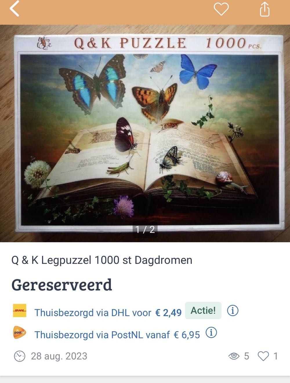 Daydreaming / Dagdromen Scannen - Q&K Puzzle puzzle collectible - Main Image 3