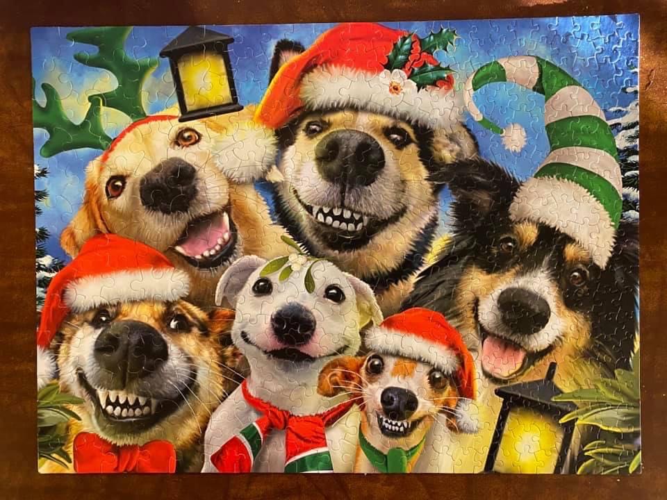 Christmas Pups Selfies - Ceaco puzzle collectible - Main Image 2