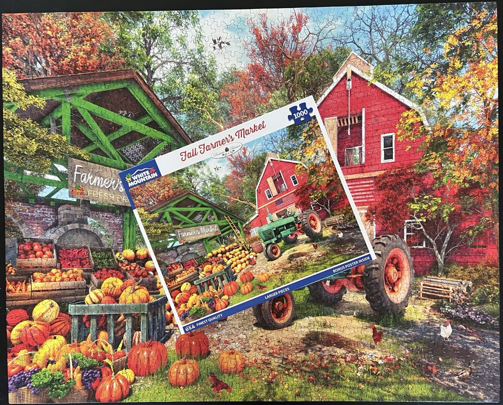 Fall Farmer’s Market (NIB) NFT - White Mountain puzzle collectible [Barcode 724819266692] - Main Image 4