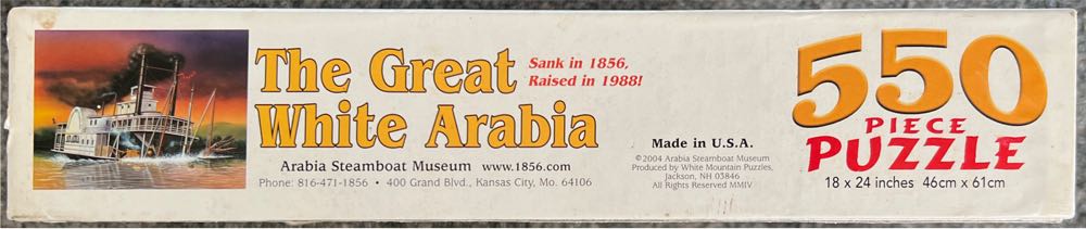 The Great White Arabia - 633, 6/8/24-SOLD - White Mountain puzzle collectible - Main Image 3