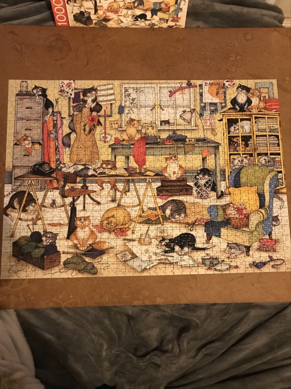 Cats In The Craft Room - M&S puzzle collectible [Barcode 09758636] - Main Image 3
