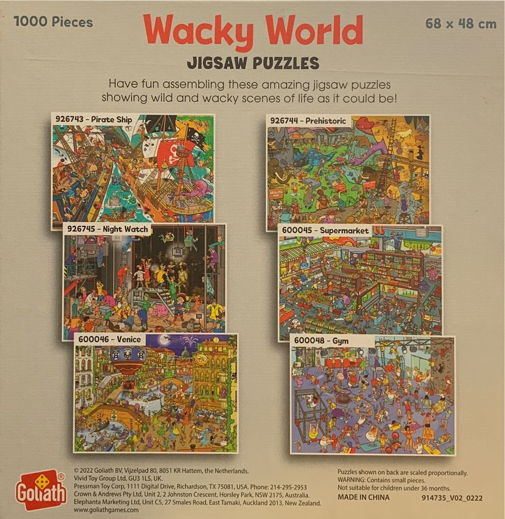 Wacky World: Prehistoric - goliath puzzle collectible [Barcode 8720077267442] - Main Image 2