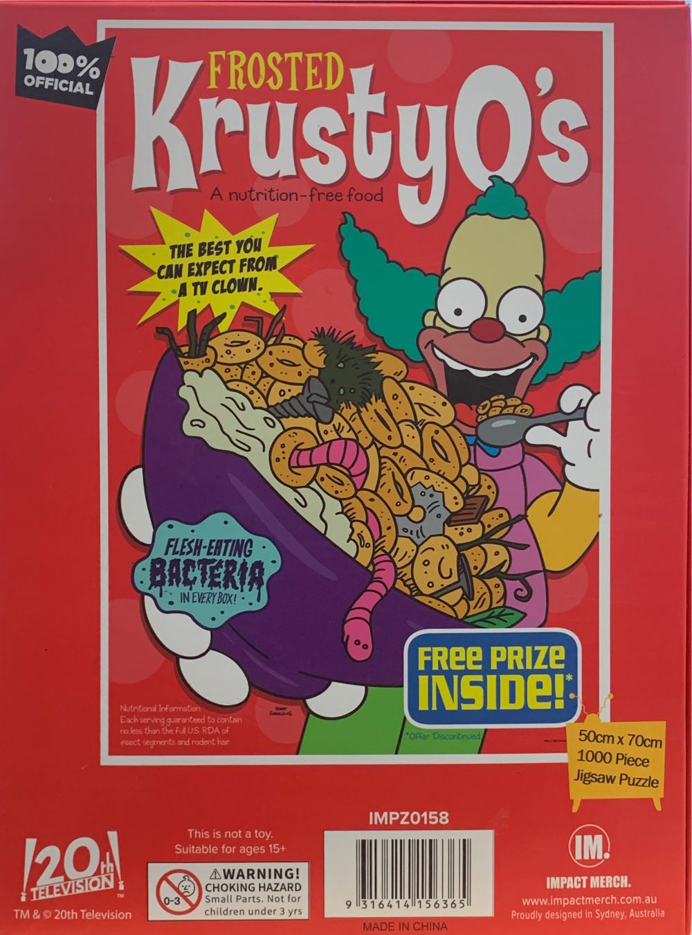 The Simpsons: Frosted Krusty O’s - 20th | Impact Merch puzzle collectible [Barcode 9316414156365] - Main Image 2