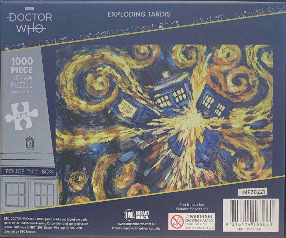 Doctor Who: Exploding Tardis - Impact Merch puzzle collectible [Barcode 9316414163660] - Main Image 3