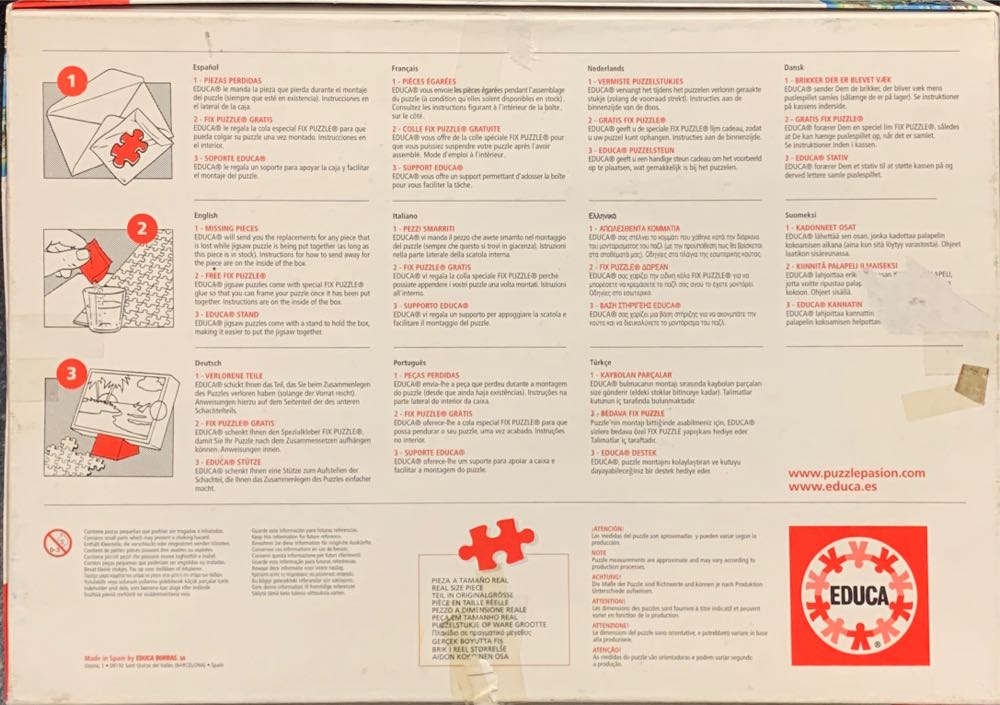 Wonders of the World - Educa puzzle collectible [Barcode 8411349073730] - Main Image 2