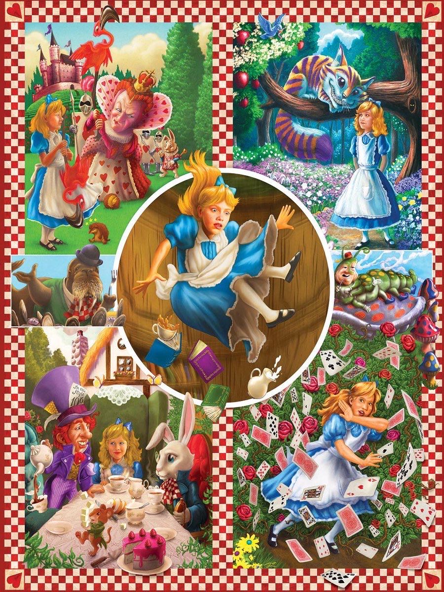Alice In Wonderland🟦 - SunsOut puzzle collectible [Barcode 0796780752801] - Main Image 2
