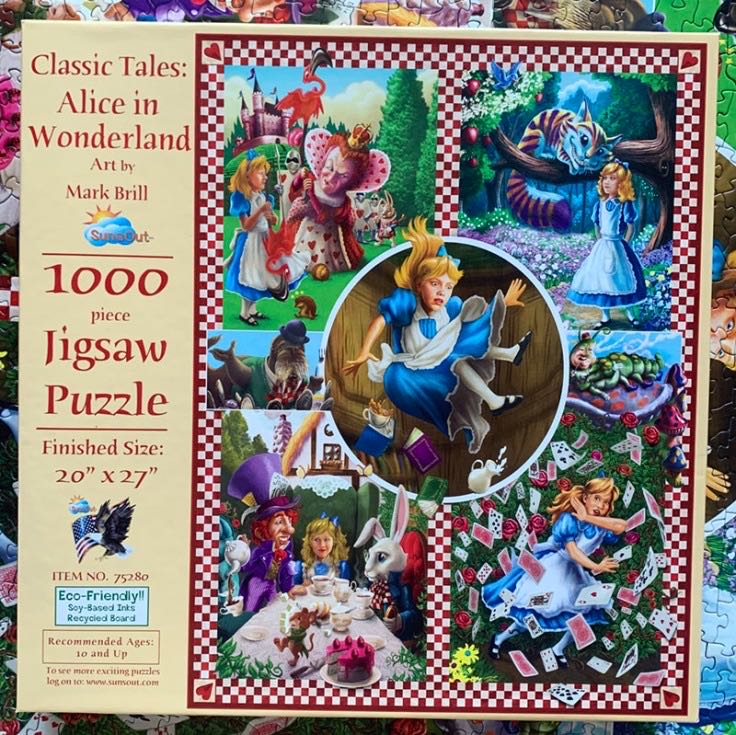 Alice In Wonderland🟦 - SunsOut puzzle collectible [Barcode 0796780752801] - Main Image 4