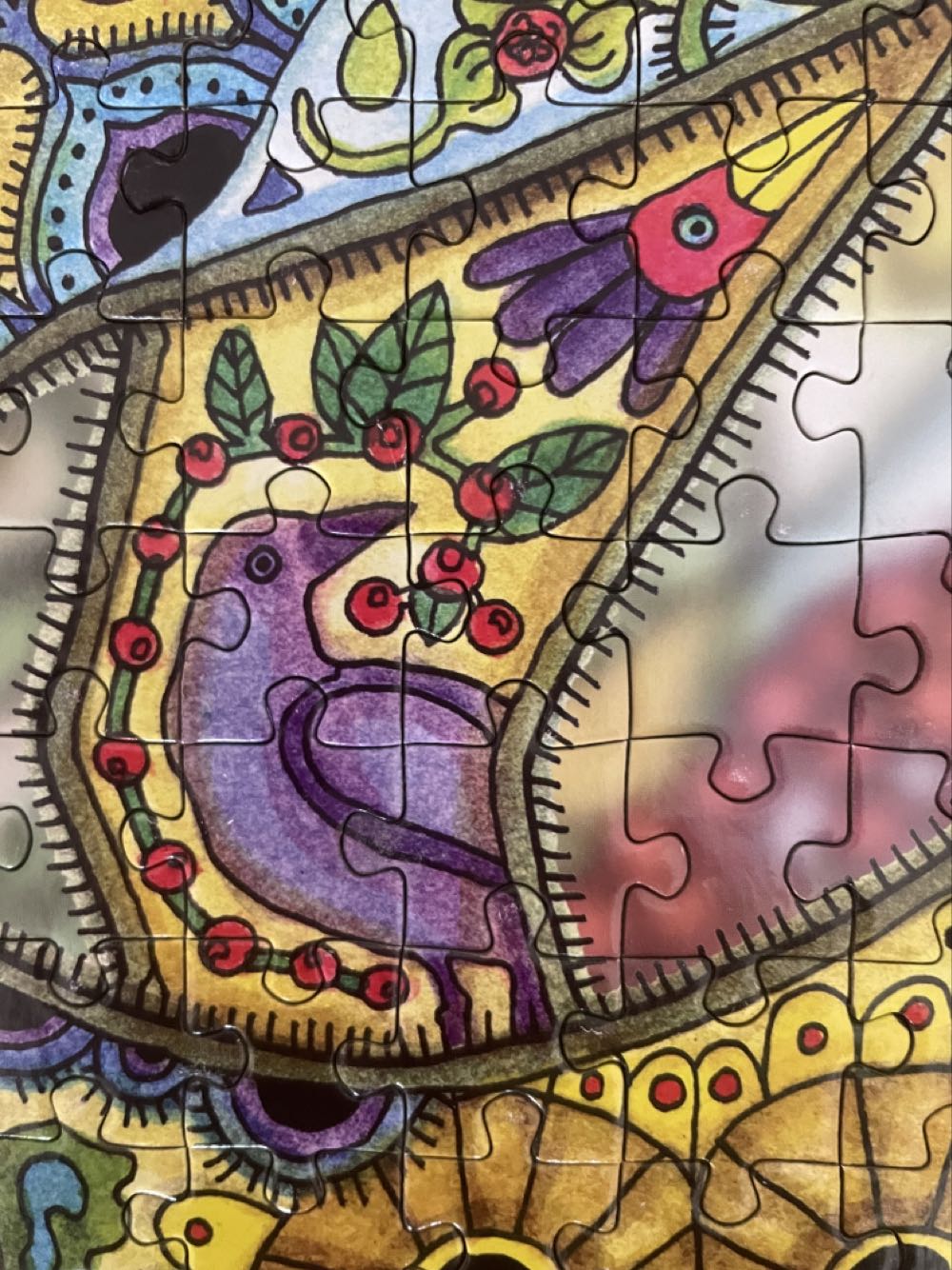 Cougar - Indigenous Art Puzzle puzzle collectible [Barcode 772665280010] - Main Image 4