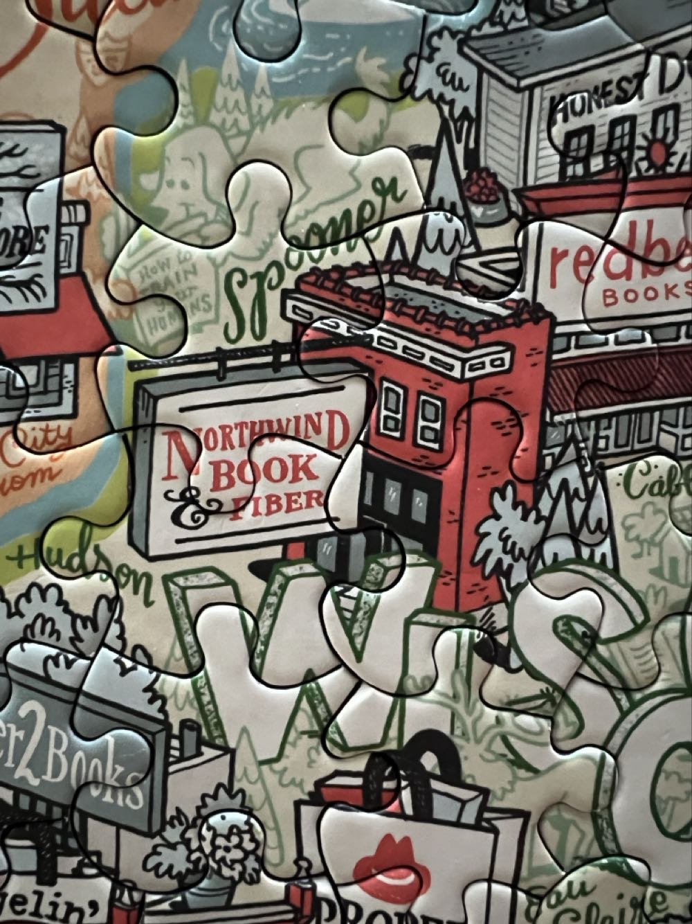 Midwest Indie Bookstore Roadmap - Puzzle Twist puzzle collectible [Barcode 614399101851] - Main Image 3