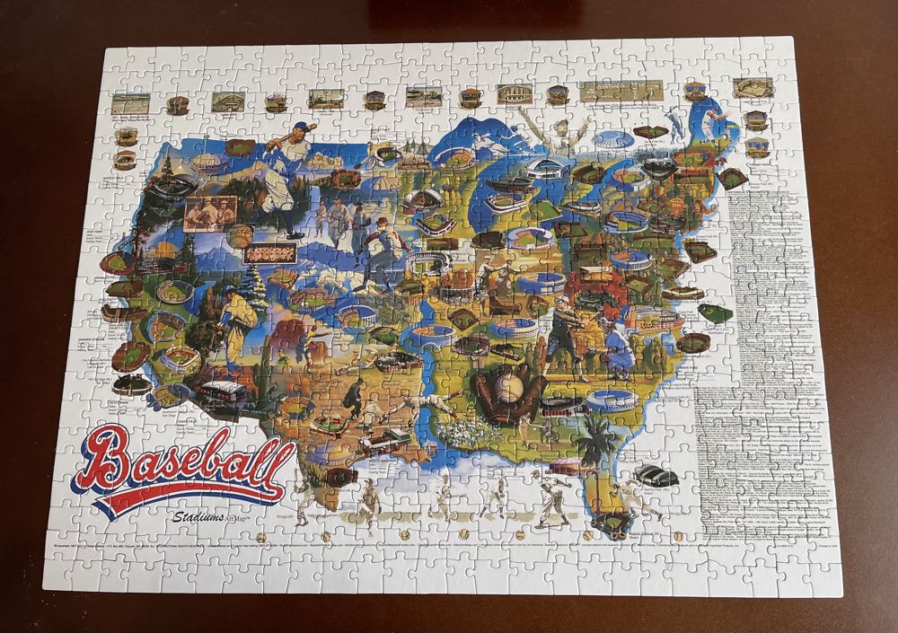America’s Story Baseball Stadiums Of America 550 Piece Jigsaw 18”x24” New 18” X 24” Map Sealed - Channel Craft puzzle collectible [Barcode 746887151489] - Main Image 3