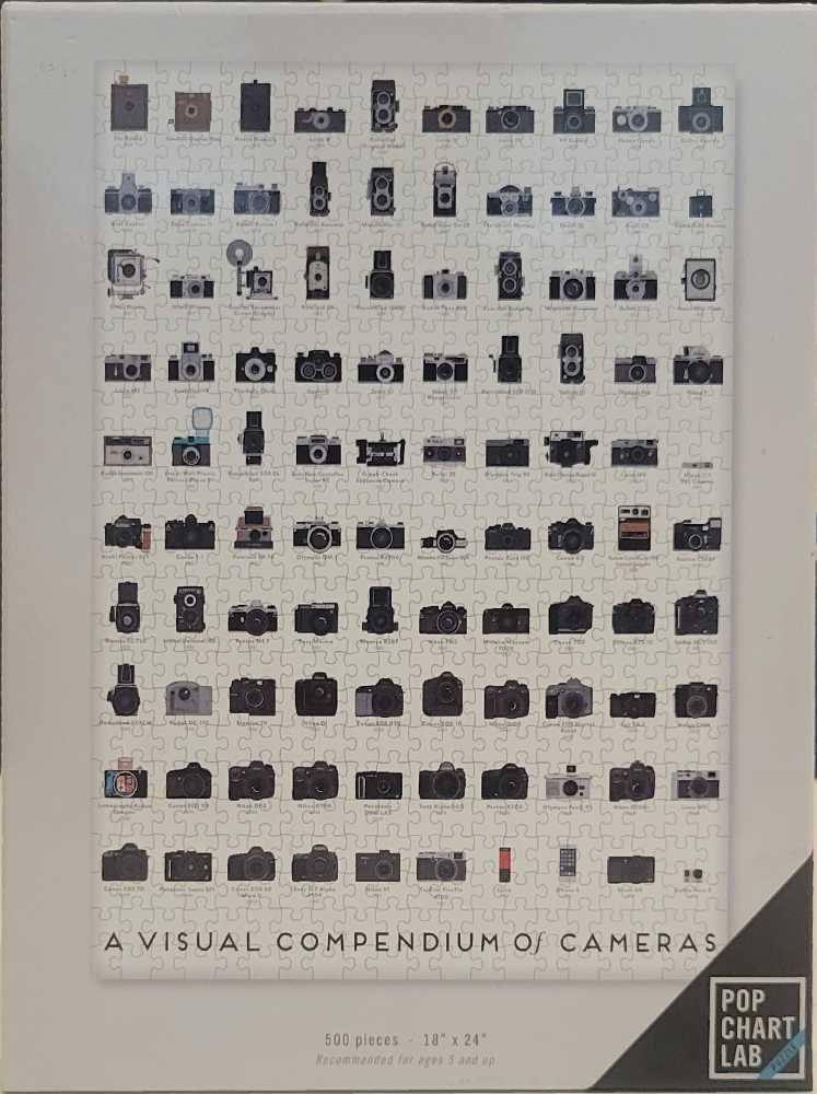 A Visual Compendium Of Cameras  - Pop Chart Lab puzzle collectible - Main Image 1