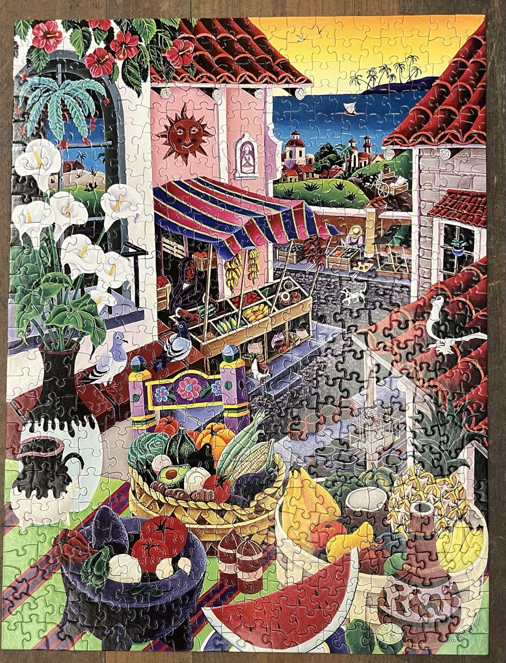 El Mercado - SunsOut puzzle collectible [Barcode 796780540118] - Main Image 2