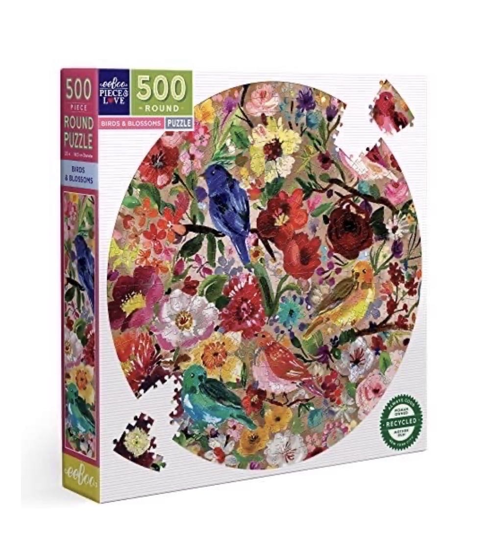 Birds & Blossoms - eeBoo 🇺🇸 puzzle collectible [Barcode 689196514319] - Main Image 4