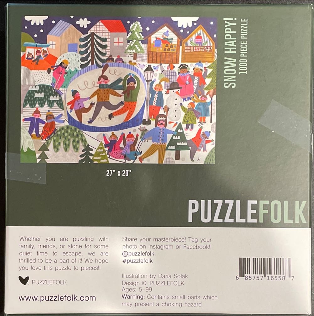 Snow Happy! (UV) 🧩 - Puzzlefolk puzzle collectible [Barcode 685757165587] - Main Image 2
