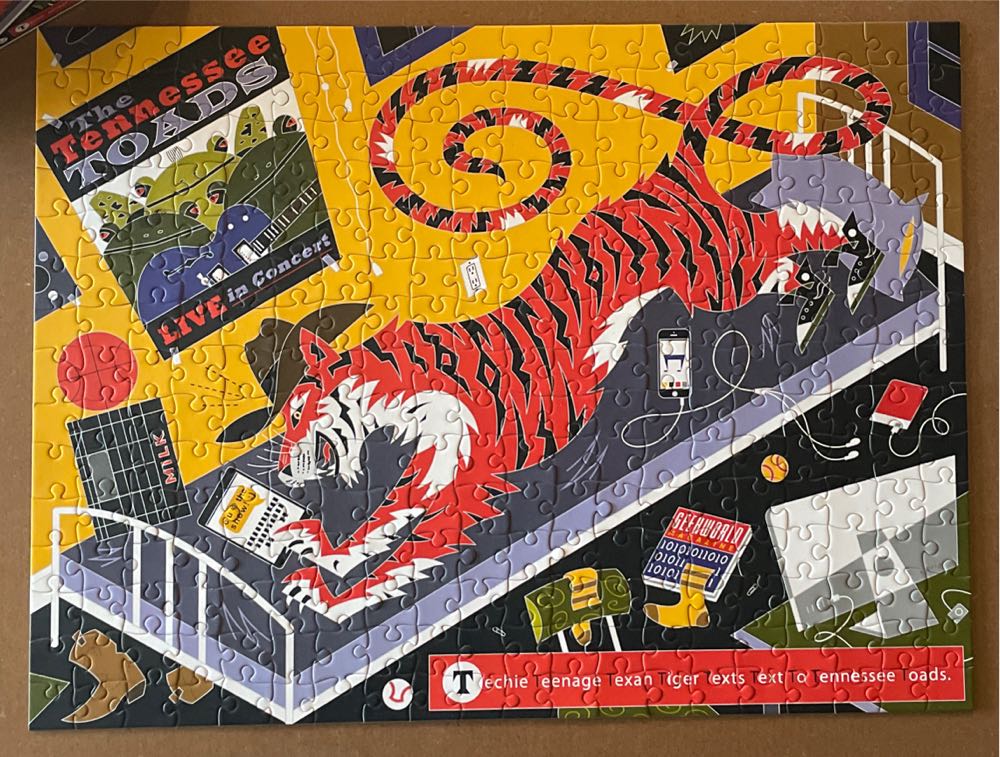 Robert Pizzo Techie Tiger: 300 Piece Puzzle Pomegranate Artpiece Puzzle  puzzle collectible [Barcode 717195241834] - Main Image 2