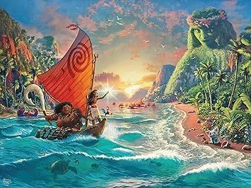 Disney - Thomas Kinkade: Moana -  Ceaco puzzle collectible [Barcode 021081310949] - Main Image 2