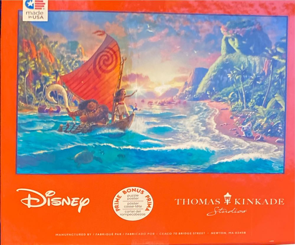Disney - Thomas Kinkade: Moana -  Ceaco puzzle collectible [Barcode 021081310949] - Main Image 3