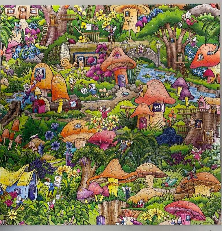 Fairytale Mushroom Forest - Springbok puzzle collectible [Barcode 091683025442] - Main Image 2