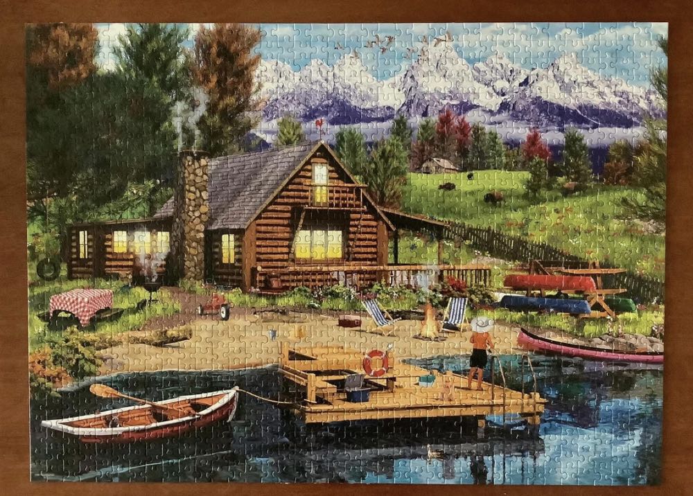 Grand Teton Cabin - Cheryl - Eurographics puzzle collectible [Barcode 628136657266] - Main Image 4