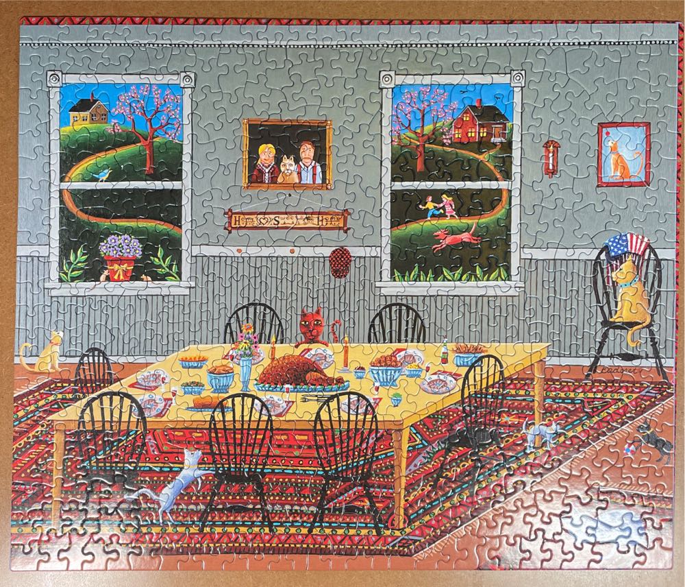 At The Dinner Table - Bits & Pieces 🇺🇸 puzzle collectible - Main Image 2