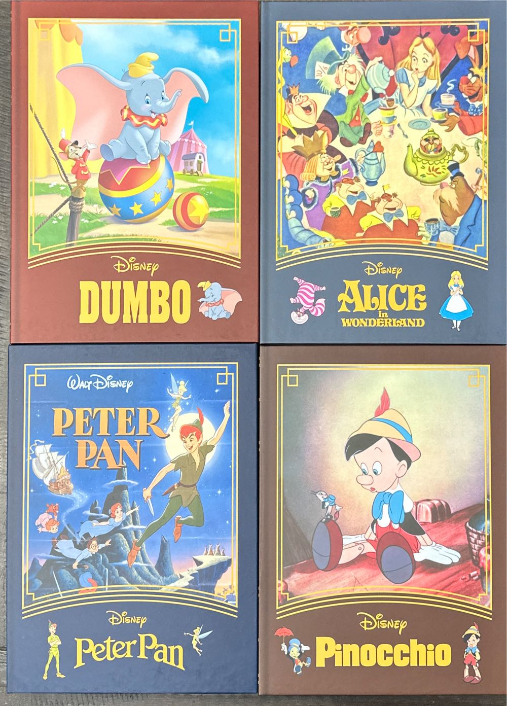 Disney Parks Storybook 4 Pack Peter Pan Alice Dumbo Pinocchio Puzzle Set New Box - Disney puzzle collectible [Barcode 460055159373] - Main Image 2