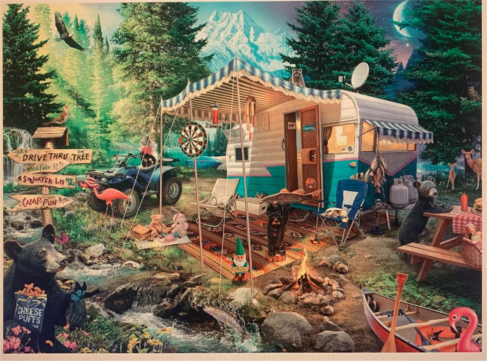 Night & Day Mountain Retreat - Seth - Buffalo puzzle collectible - Main Image 1