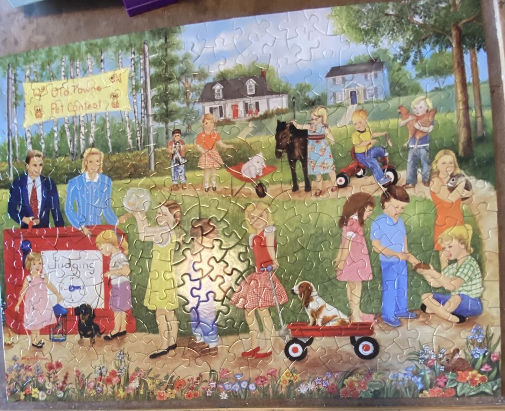 Old Town Pet Contest - Bits & Pieces puzzle collectible [Barcode 192949060846] - Main Image 2