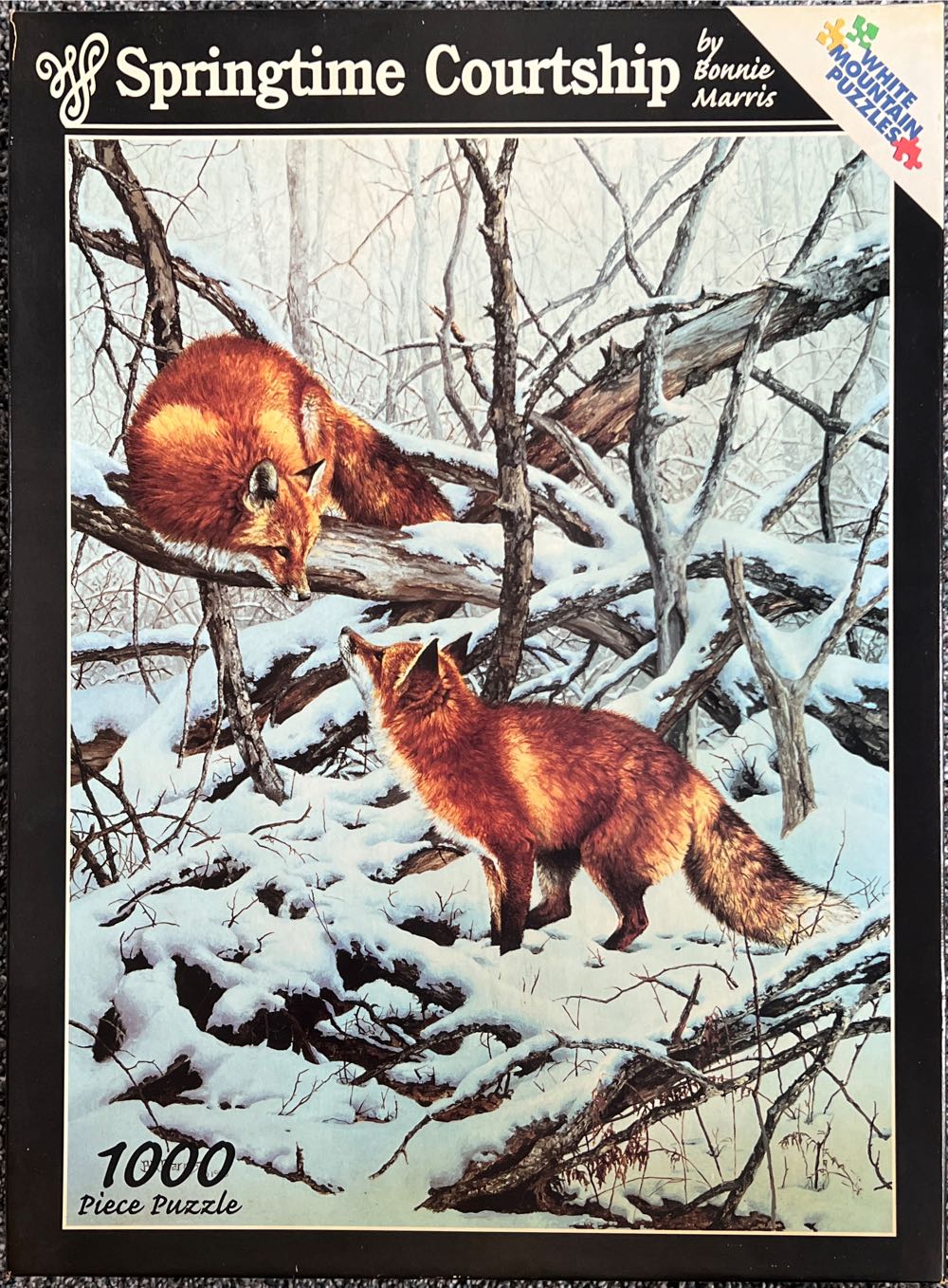 Springtime Courtship - White Mountain puzzle collectible [Barcode 724819247806] - Main Image 1