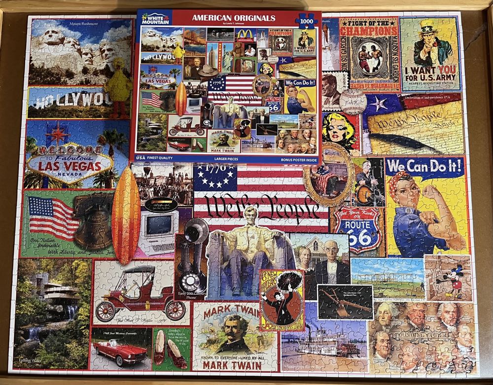 Sold American Originals - White Mountain puzzle collectible [Barcode 724819267125] - Main Image 3