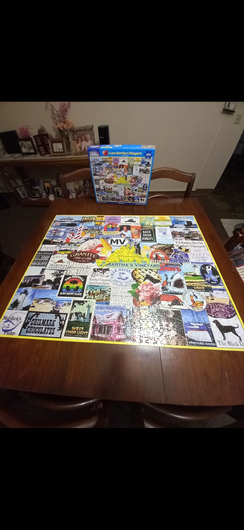 I Love Martha’s Vineyard - White Mountain puzzle collectible [Barcode 724819267064] - Main Image 2