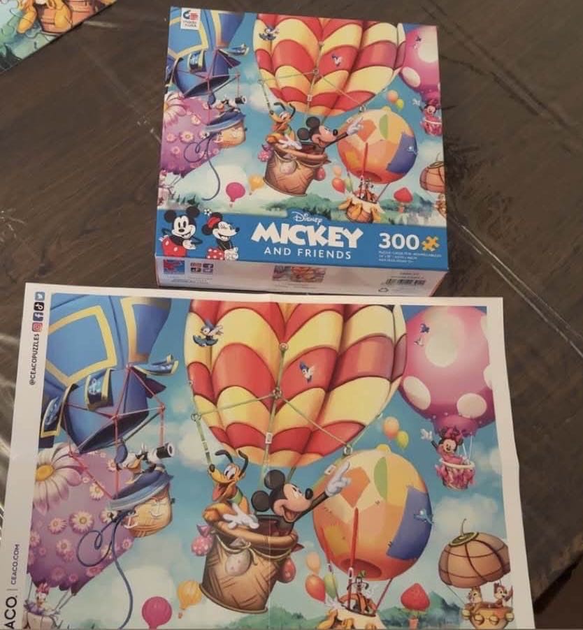 Mickey And Friends Air Balloon - Ceaco puzzle collectible [Barcode 021081223911] - Main Image 3