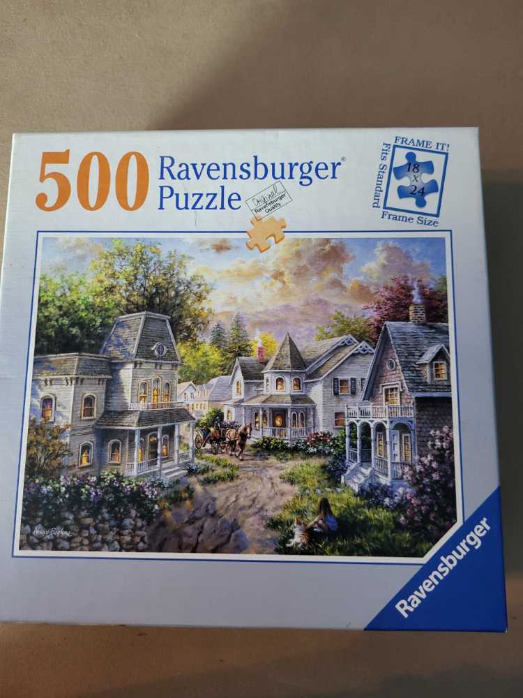 Country Main Street - Ravensburger puzzle collectible [Barcode 666273801449] - Main Image 2