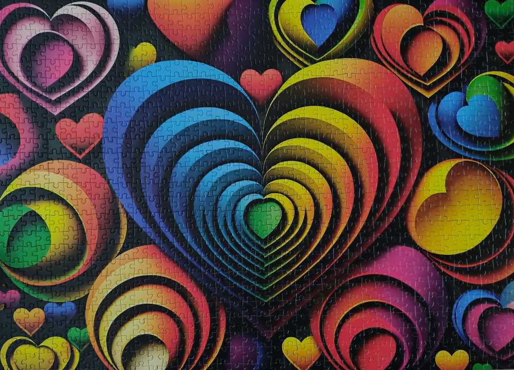 Colourful Hearts - Yazz Puzzle puzzle collectible [Barcode 8699375067859] - Main Image 2