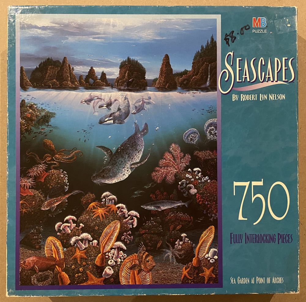 Seascapes: Sea Garden at Point of Arches - MB Puzzle puzzle collectible - Main Image 1