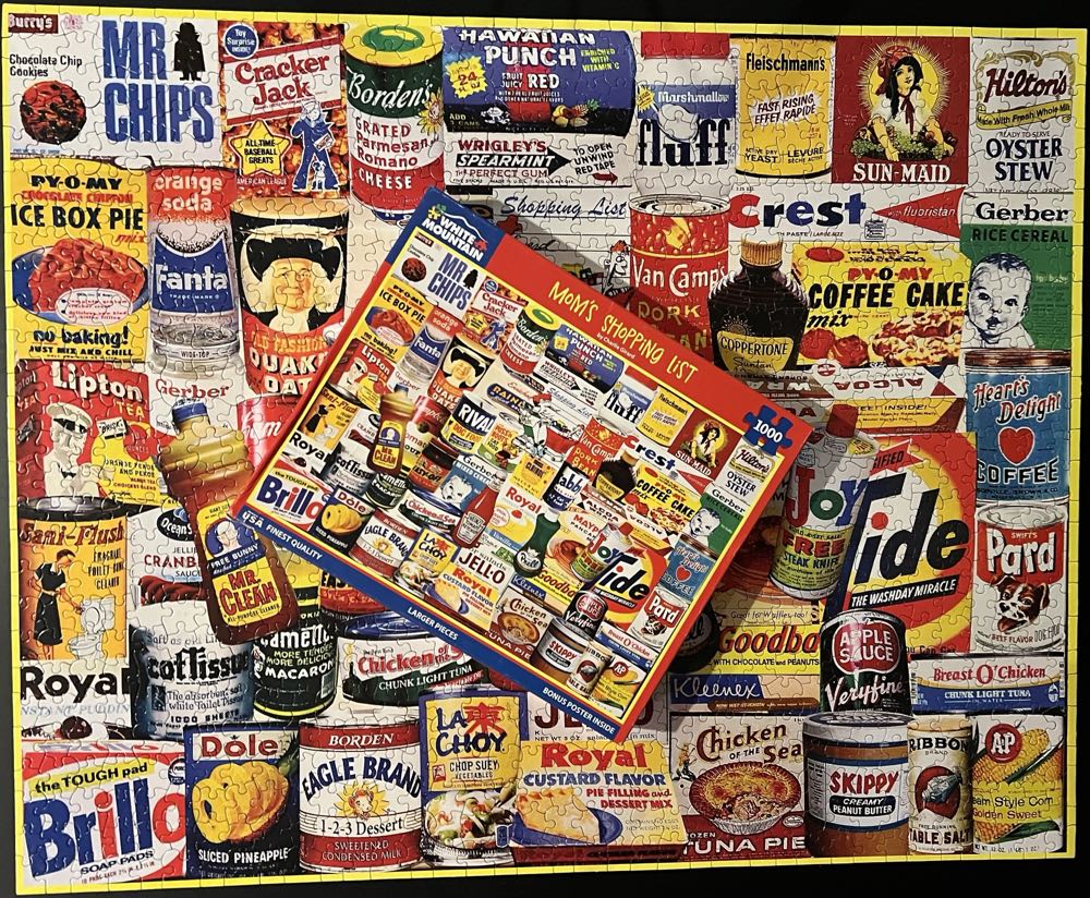 Mom’s Shopping List-sold - White Mountain Puzzles, Inc. puzzle collectible [Barcode 724819267118] - Main Image 4