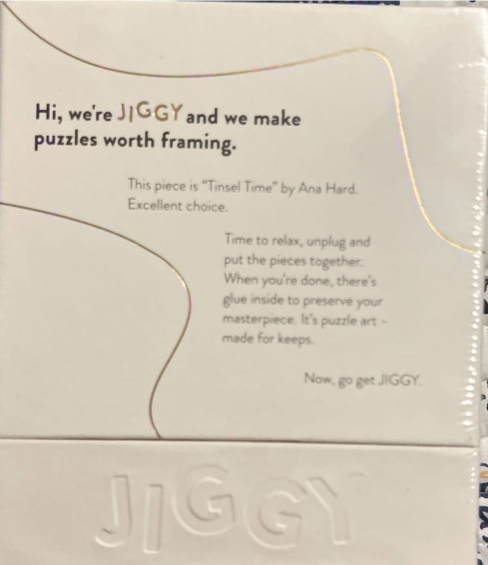 Tinsel Time - Jiggy Puzzle puzzle collectible [Barcode 660355455452] - Main Image 3