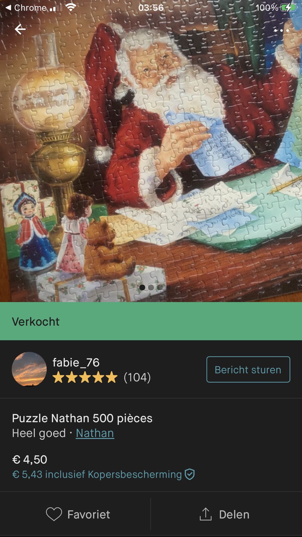 Santa Scannen - Ravensburger/Nathan puzzle collectible - Main Image 4