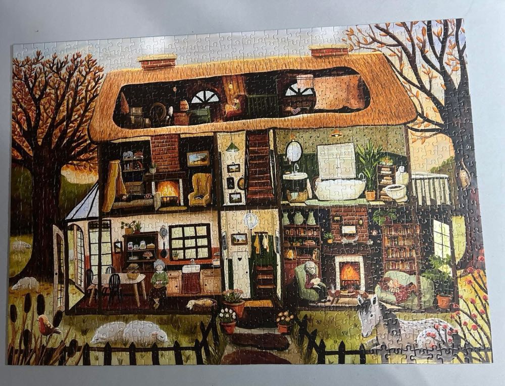 Puzzel Cosy Cottage – Illustrator Under A Blankie - Esther Bennink puzzle collectible [Barcode 8721618000085] - Main Image 4