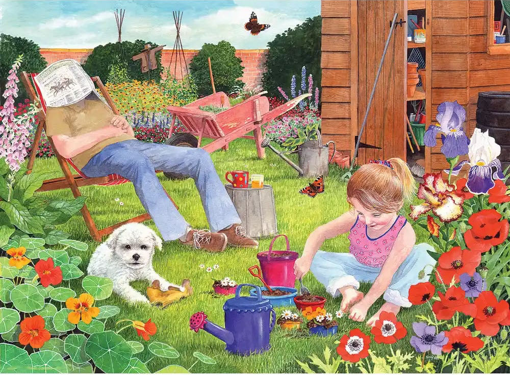 Grandad’s Garden Mud Pies (V) 🧩 - Bits And Pieces puzzle collectible [Barcode 192949062680] - Main Image 2
