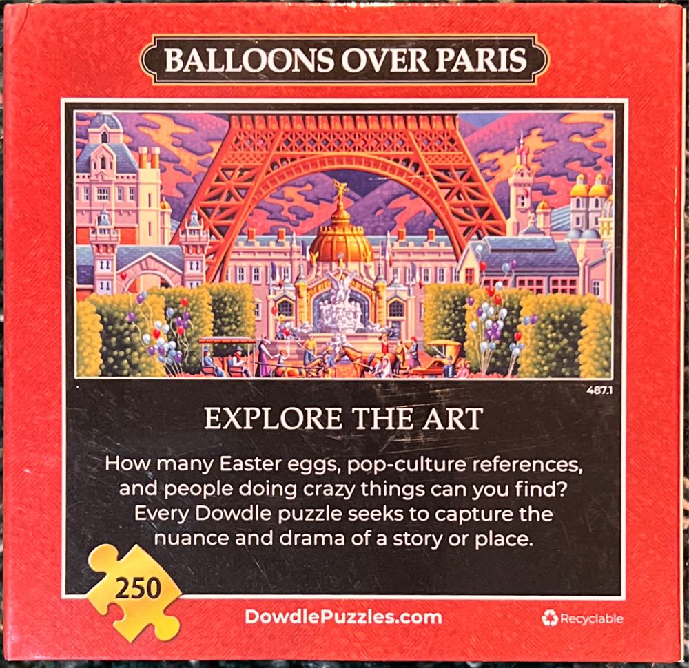 Balloons Over Paris-NEW - Dowdle puzzle collectible - Main Image 4