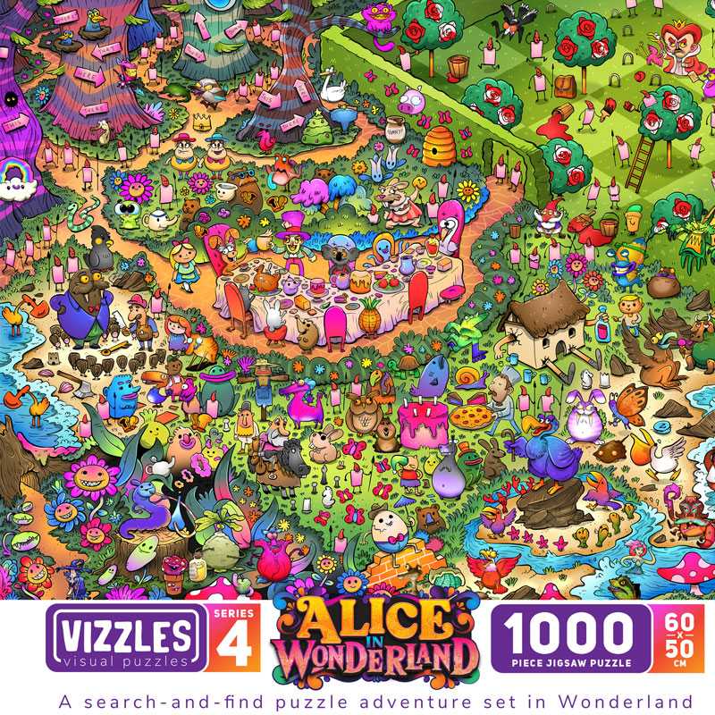 Vizzles 4: Alice In Wonderland - Great Games: Vizzles puzzle collectible [Barcode 658238644932] - Main Image 4