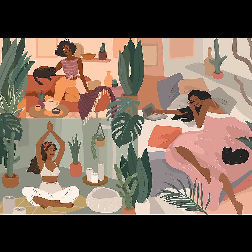 YOGA, CATS & COFFEE: GOOD MORNING
Joga, mačke & kava: Dobro jutro - Trefl Prime UFT puzzle collectible - Main Image 2