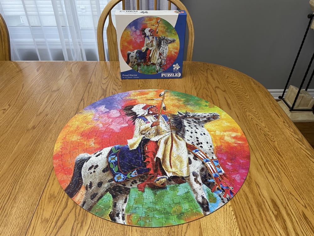 Proud Warrior - Indigenous Art puzzle collectible [Barcode 772665160060] - Main Image 4
