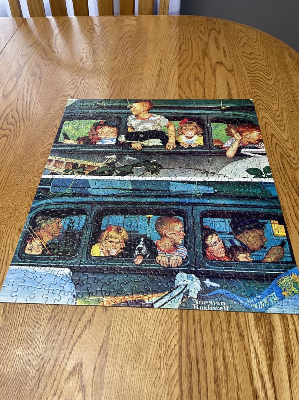 Coming And Going - Norman Rockwell puzzle collectible [Barcode 705988310317] - Main Image 2
