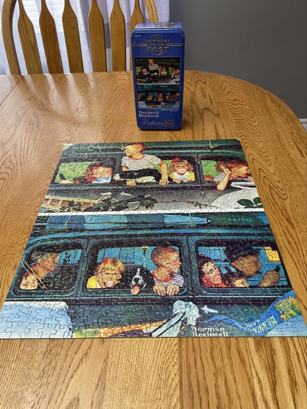 Coming And Going - Norman Rockwell puzzle collectible [Barcode 705988310317] - Main Image 3