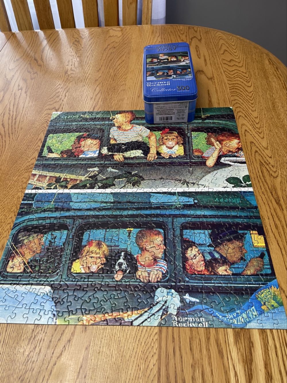 Coming And Going - Norman Rockwell puzzle collectible [Barcode 705988310317] - Main Image 4