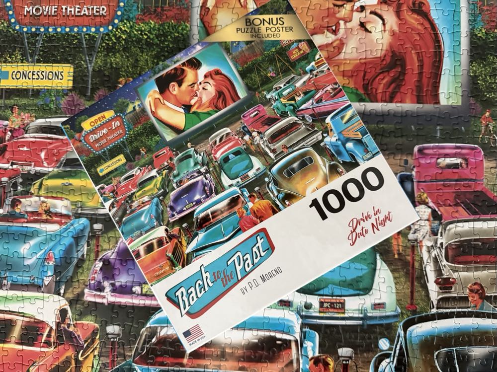 Drive-in Date Night - RoseArt puzzle collectible [Barcode 4895145433136] - Main Image 3